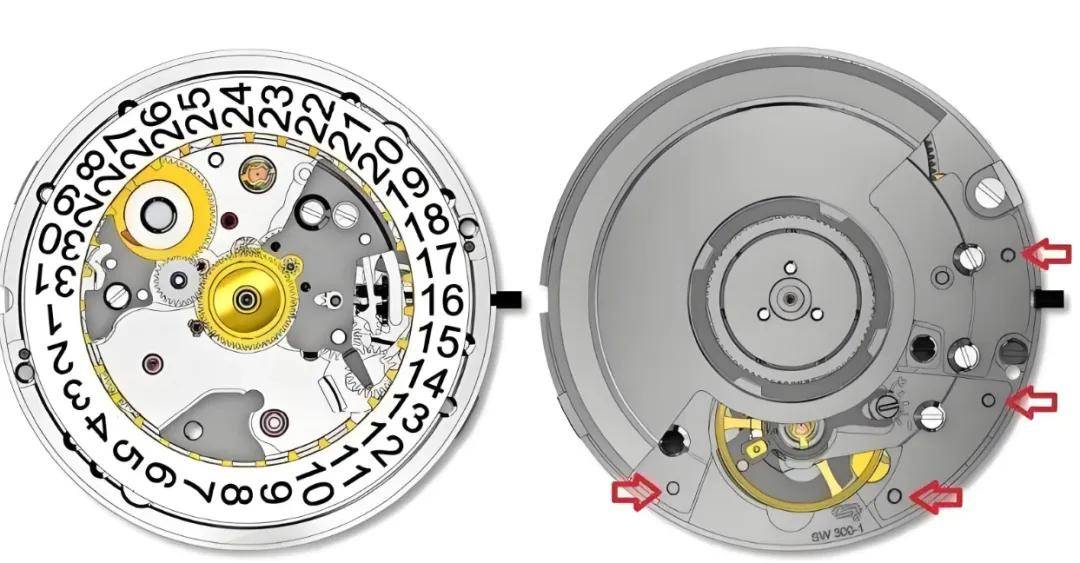 口碑最好的5款机芯产量高并且性能强！凯发赛事合作机械表大师：瑞士手表里(图2)